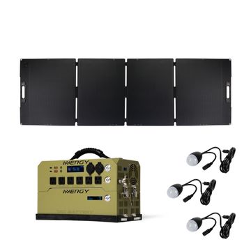 Silver Kit—Inergy Flex Tactical 1500 Power Station with 1x 200W Trek Panel